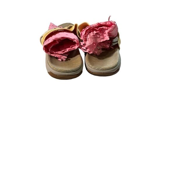 Merrell Yellow and Cream Slip On Sandal with Flip Flop Toe - Picture 6 of 11